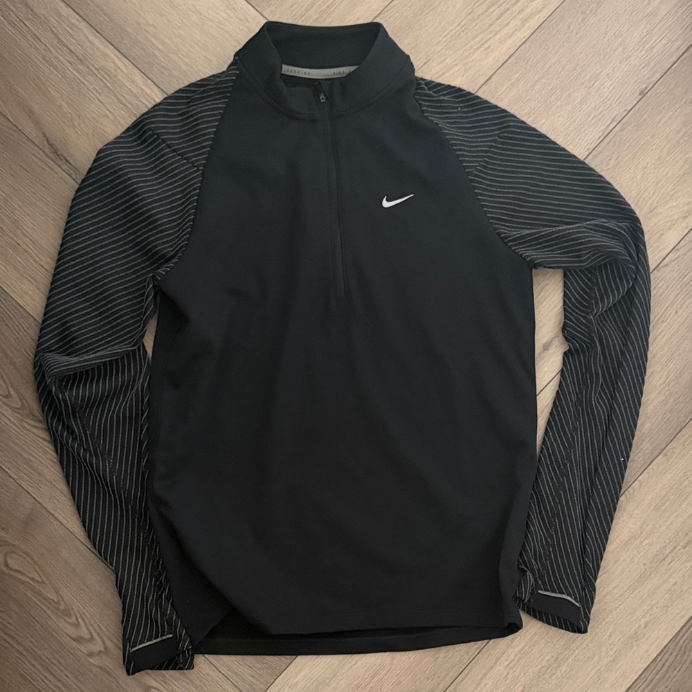 Nike Black 1/4 Zip running Pullover
